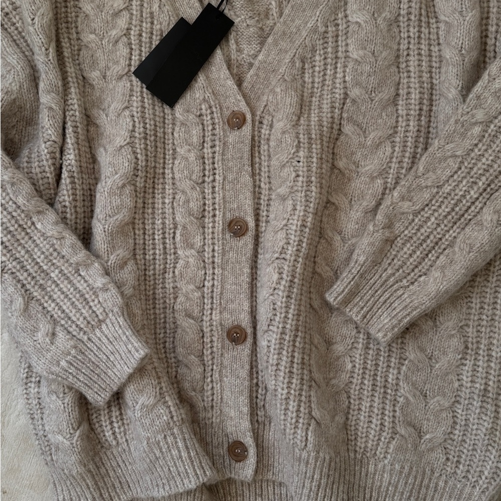 Jenni Kayne cashmere cable cocoon cardigan